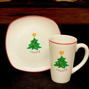 Fitz AND FLOYD MATCHING PLATE AND CUP